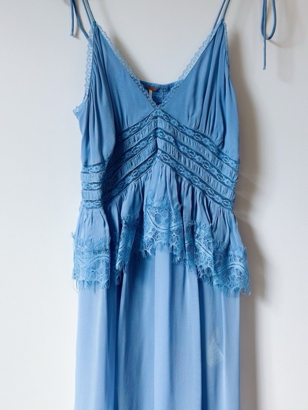 Free People Intimately x Revolve Kiki Slip in Chambray Blue - Picture 6 of 10